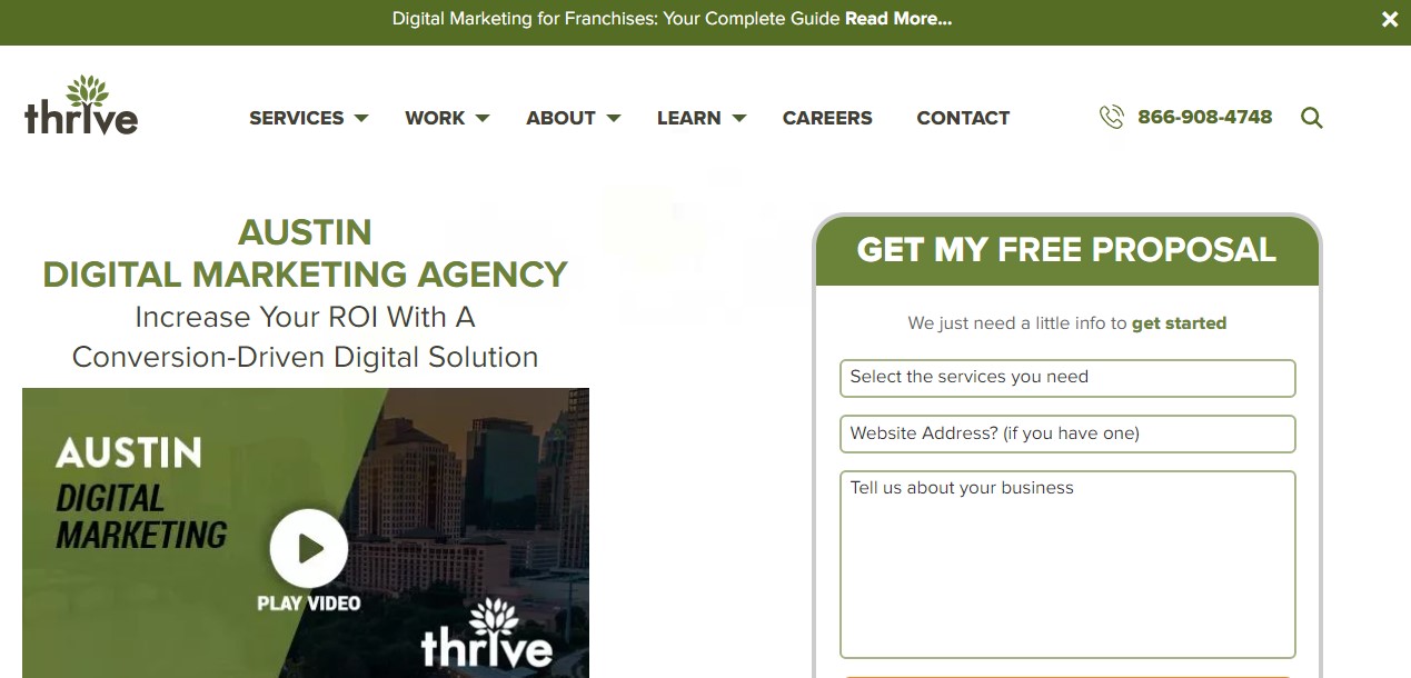 serviços de marketing da agência digital thrive austin